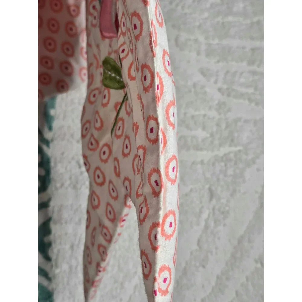 Levtex Baby EUC Fiona 5-Piece Nursery Crib Bedding Set hamper wall flags quilt